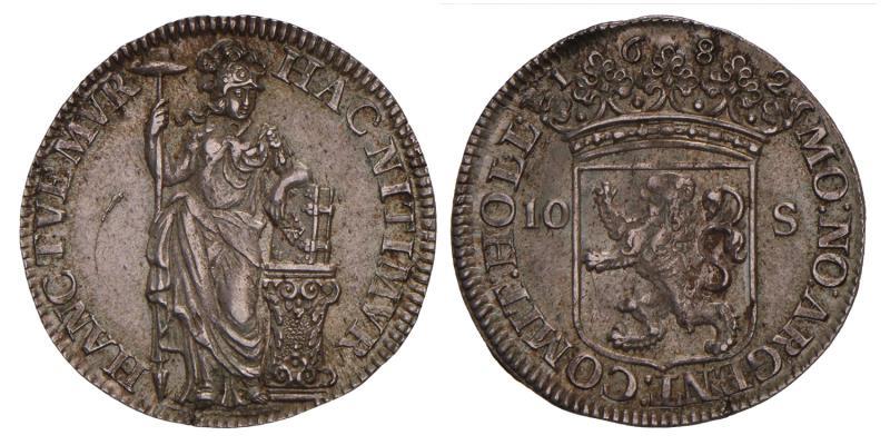 10 stuiver (Provinciaal) Holland 1682. Prachtig.