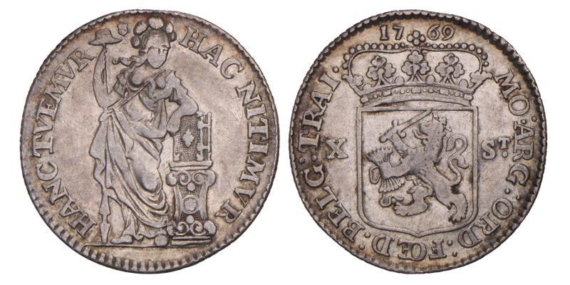 10 stuiver Utrecht 1769. Zeer Fraai -.