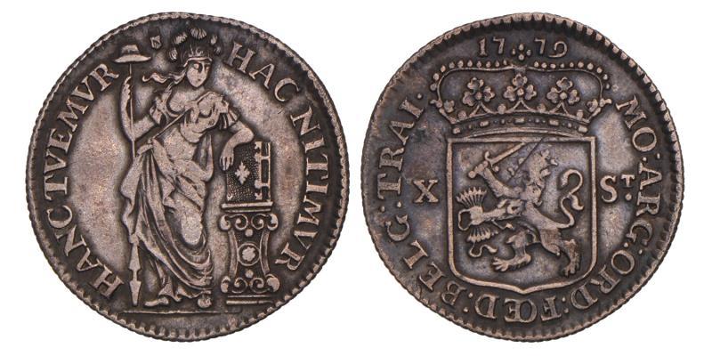 10 stuiver Utrecht 1779. Zeer Fraai / Prachtig.
