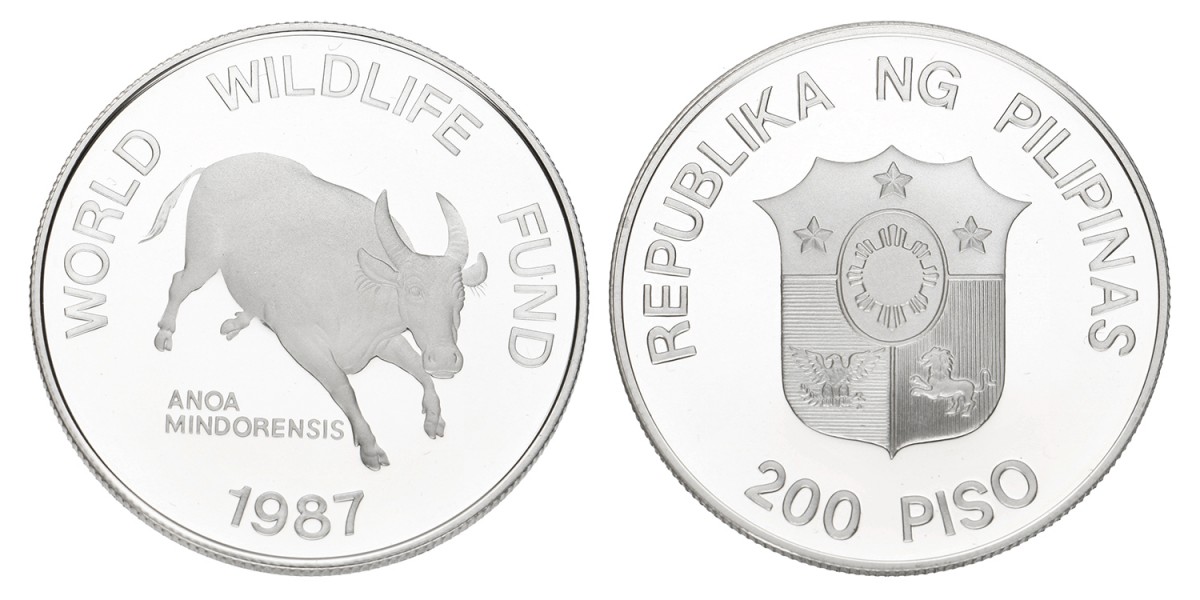 Philippines. Republic. 200 Piso 'WWF Collection'. 1987.