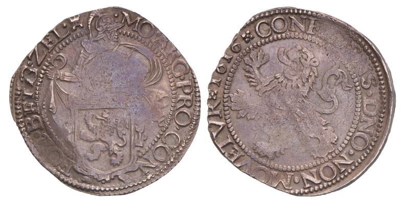 Leeuwendaalder Zeeland 1616. Fraai / Zeer Fraai.