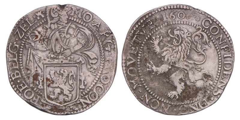 Leeuwendaalder Zeeland 1606. Zeer Fraai / Prachtig.