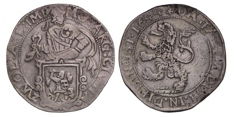 Leeuwendaalder Zwolle 1644. Zeer Fraai.