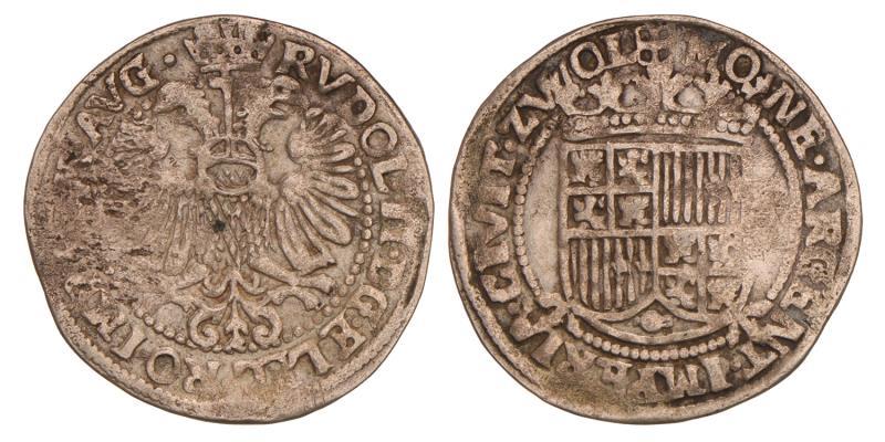 Arendschelling van 6 stuiver Zwolle 1601. Zeer Fraai -.