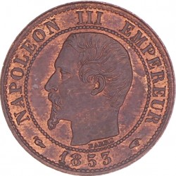 France. Second Empire. Napoleon III. 1 Centime. 1853 A.