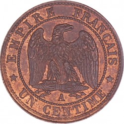 France. Second Empire. Napoleon III. 1 Centime. 1853 A.