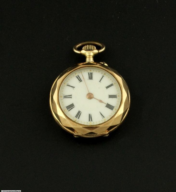 Geelgouden zakhorloge, 14 karaat