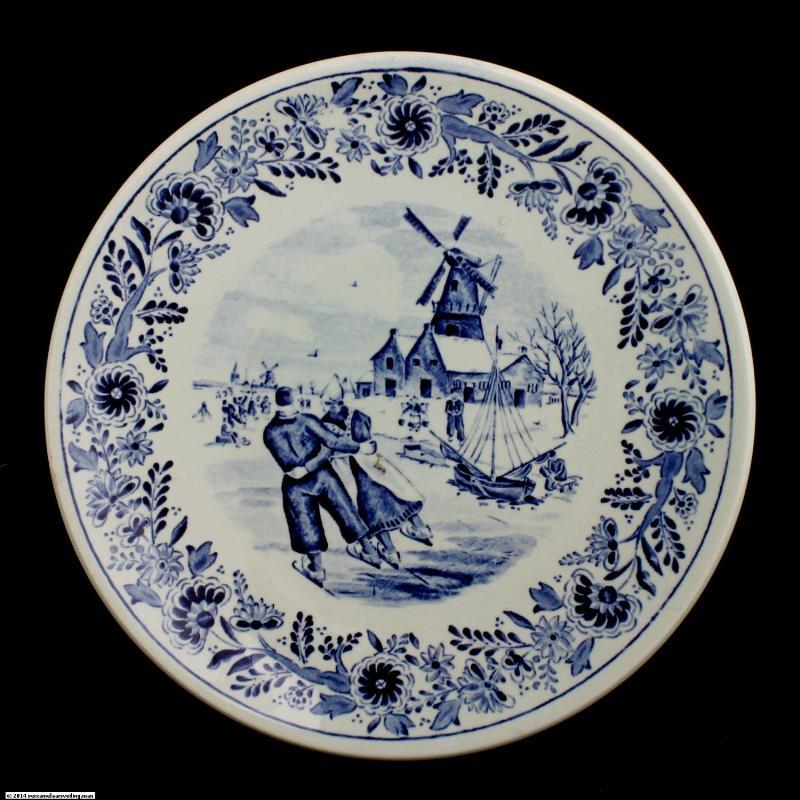 Wandbord, Delftsblauw, Boch, België