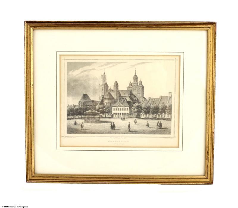 Staalgravure Maastricht (Het Vrijthof)