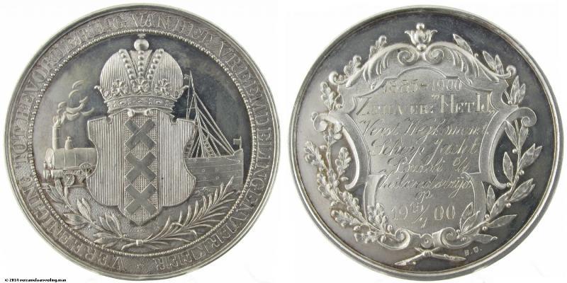 1900 Prijspenning Amsterdamse Vereniging Voor Vreemdelingenverkeer.
