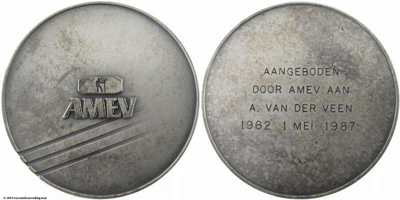 1987 Erepenning verleend door verzekeringsmaatschappij AMEV.