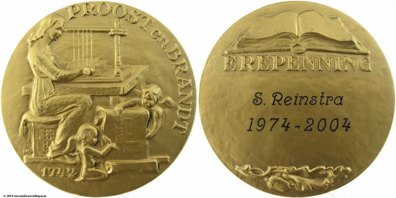 2004 Amsterdam, erepenning van de firma Proost en Brandt.