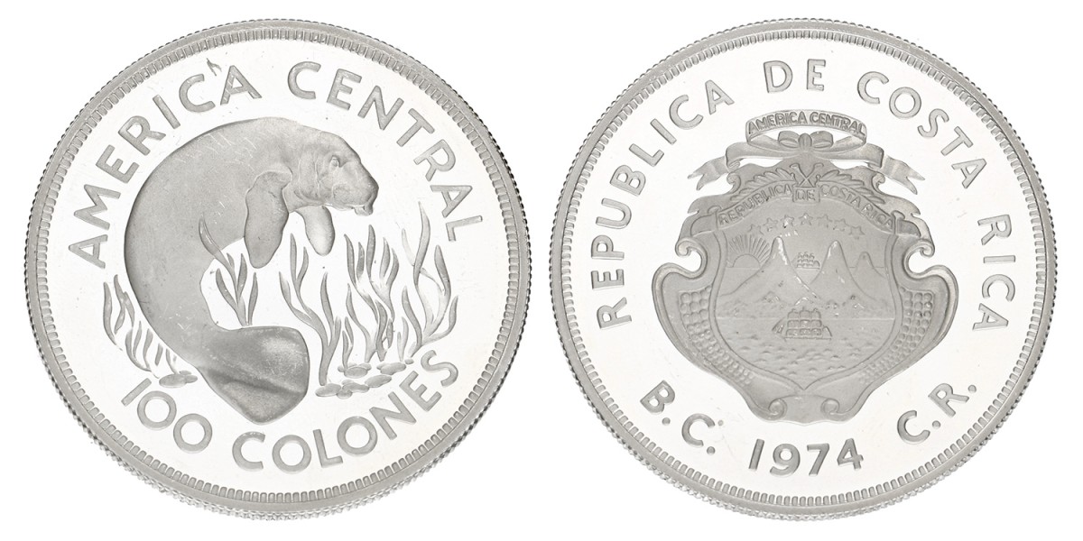 Costa Rica. Conservation. 100 Colones. 'Conservation Series' 1974.