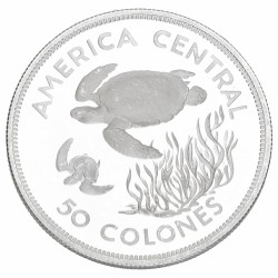 Costa Rica. Green turtles. 50 Colones 'Conservation Series' 1974