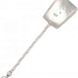 (3) Delig miniatuur haardset zilver.