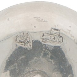 (3) Delig miniatuur haardset zilver.