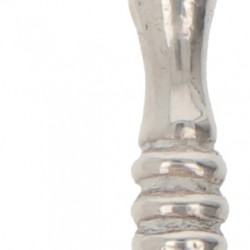 (3) Delig miniatuur haardset zilver.