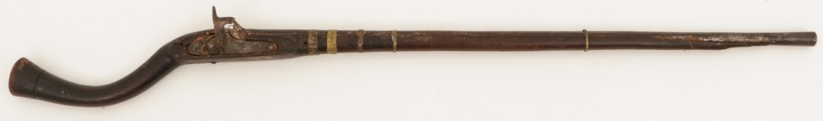 Een Afghaans percussiegeweer, ca. 19e eeuw.