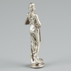 Lakstempel zilver.