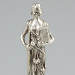 Lakstempel zilver.