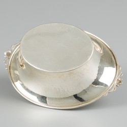 Bonbonmandje zilver.
