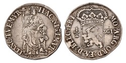 Halve 3 gulden. Friesland. 1696. VF 30.