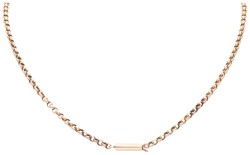 BWG 9K geelgouden hanger met opaal en zaadparel aan collier.