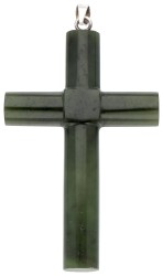 Kruis hanger gesneden nefriet.