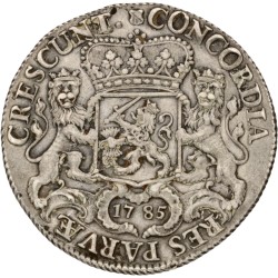Dukaton of zilveren rijder. Utrecht. 1785. AU details