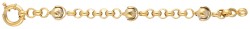 Italiaanse 18K geelgouden anker schakelarmband.