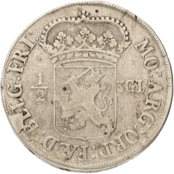 No reserve - Halve 3 gulden. Friesland. 1696. VF 25.