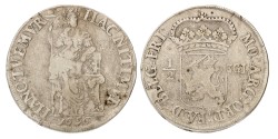 No reserve - Halve 3 gulden. Friesland. 1696. VF 25.