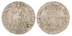 No reserve - Halve 3 gulden. Friesland. 1696. VF 25.