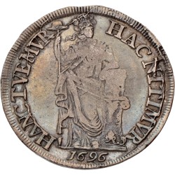 Halve 3 gulden. Friesland. 1696. VF 25.