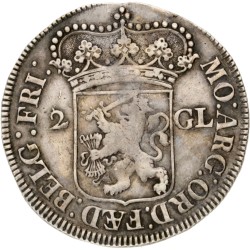 2 gulden - Generaliteits. Friesland. 1696. XF 40.