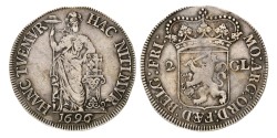 2 gulden - Generaliteits. Friesland. 1696. XF 40.