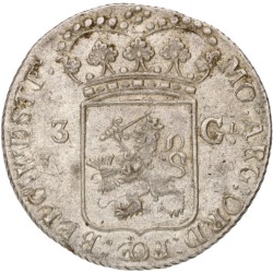 3 gulden - Generaliteits. West-Friesland. 1794. MS 62.