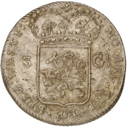 3 gulden - Generaliteits. West-Friesland. 1795. MS 62.