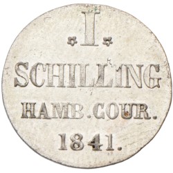 German states. Hamburg. Schilling. 1841.
