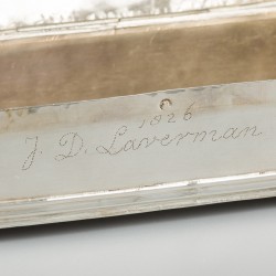 Tabaksdoos, Klaas & Djurre Djurrema, Dokkum (Friesland) 1826, zilver.