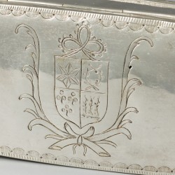 Tabaksdoos, Klaas & Djurre Djurrema, Dokkum (Friesland) 1826, zilver.