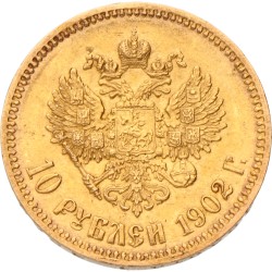 Russia. Empire. Nicholas II. 10 Roubles. 1902 AP.