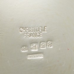 Christofle 3-delig koffieservies, model Collection Gallia, verzilverd.