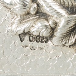 Joodse Pesach sederschotel / schaal zilver.