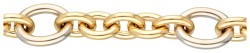 18K Bicolour gouden Italiaanse schakelarmband.