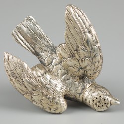 ''Vogel'' strooier, Ludwig Neresheimer & Co, Hanau ca. 1895, zilver.