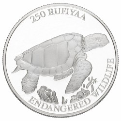 Maldives. 250 Rufiyaa. 'Endangered Wildlife'. 1994.