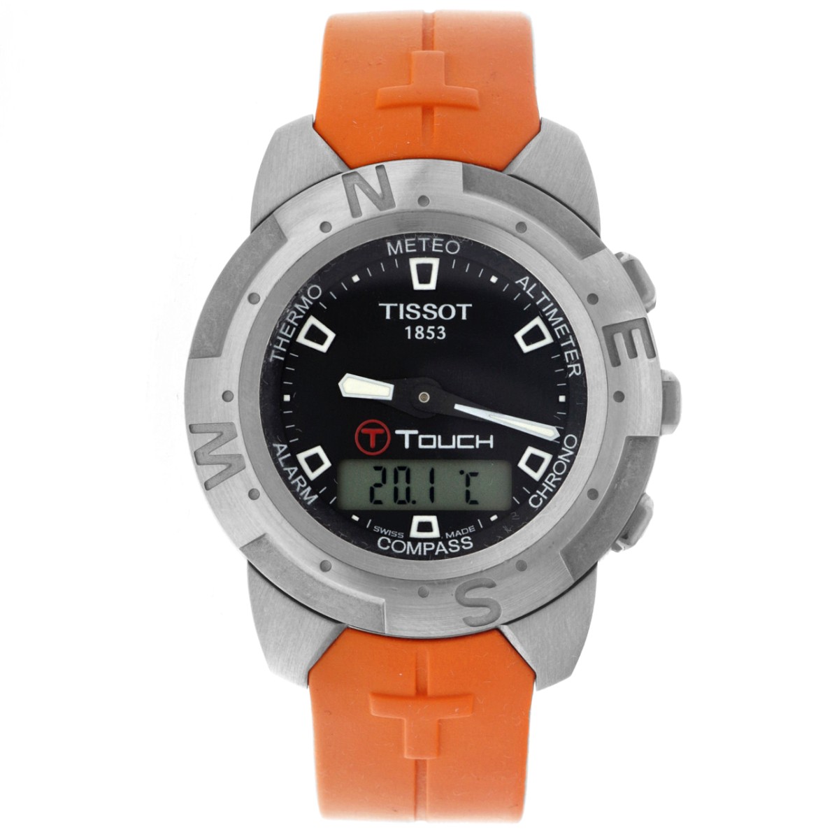 No Reserve - Tissot T-Touch II T047.420.17.051.01 - Heren polshorloge.