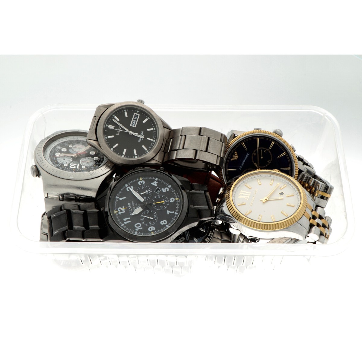 No Reserve - Lot polshorloges met o.a. Seiko, Citizen en Michael Kors.