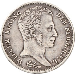 1 Gulden. Willem I. 1823 B. XF details.